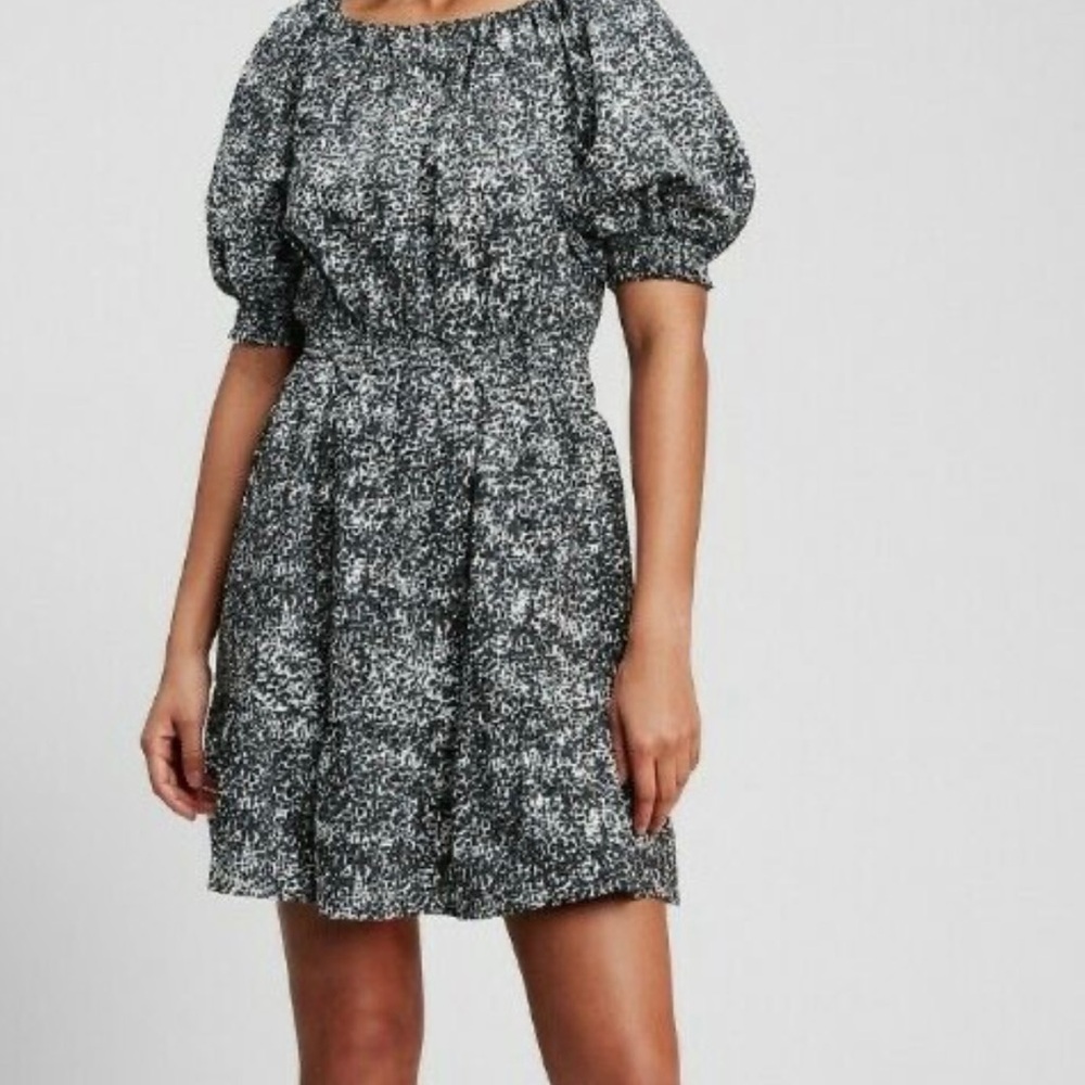 Elegant Black and White Women's Dress